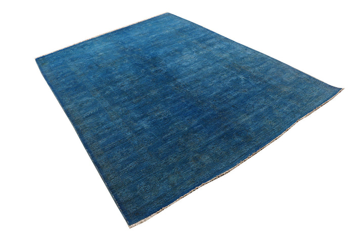 Steel Blue Overdyed 5' 11 x 8' 5 - No. 73437
