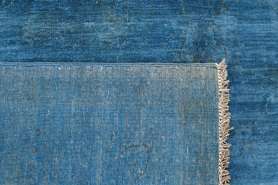 Steel Blue Overdyed 5'  11" x 8'  5" - No. QA90904