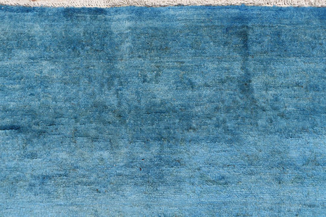 Steel Blue Overdyed 7'  10" x 9'  9" - No. QA72485