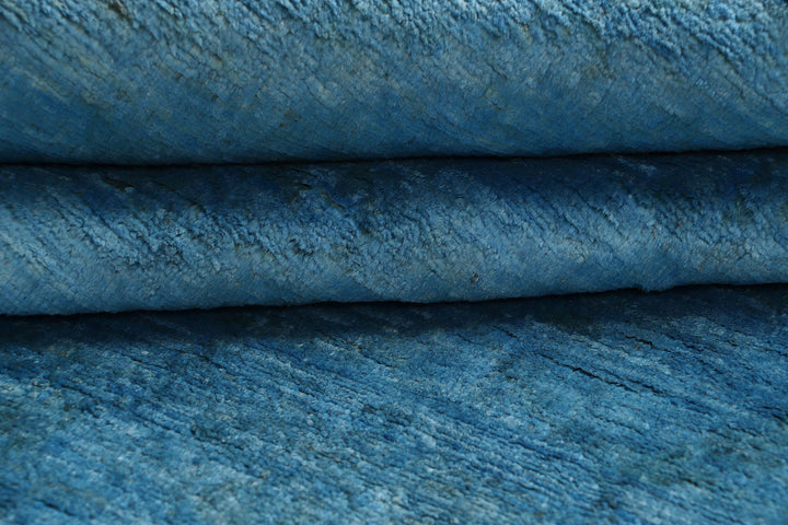 Steel Blue Overdyed 7'  10" x 9'  9" - No. QA72485