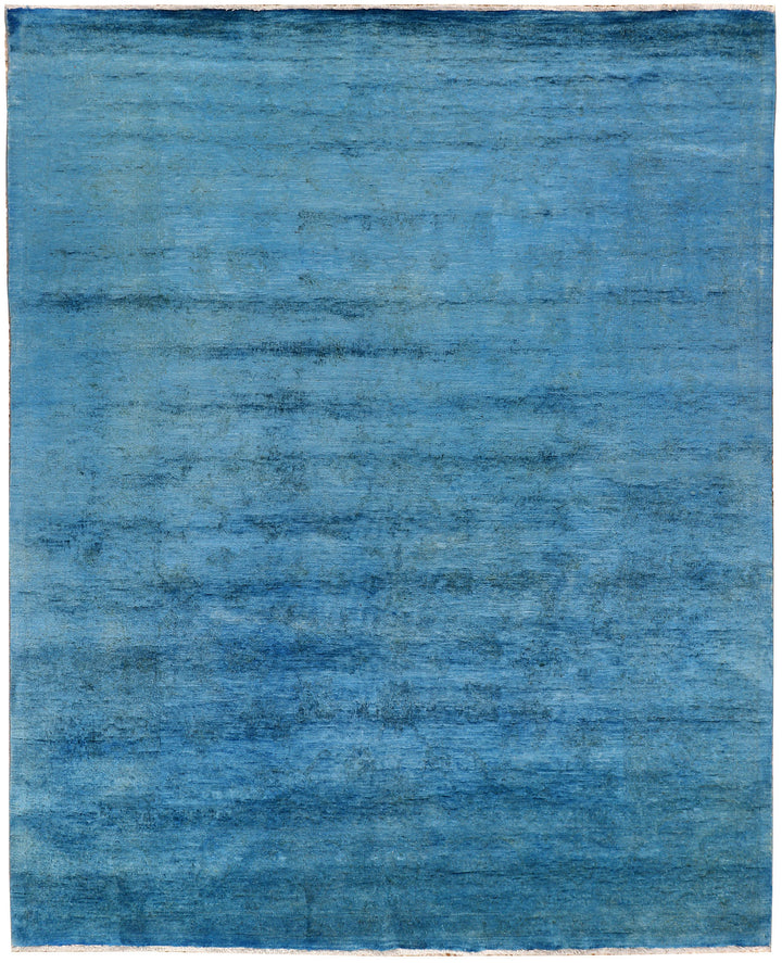Steel Blue Overdyed 7'  10" x 9'  9" - No. QA72485