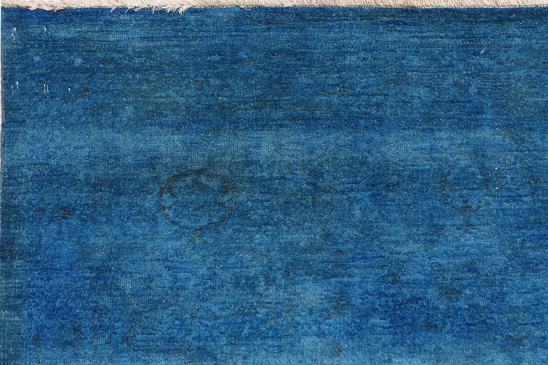 Steel Blue Overdyed 8'  9" x 10'  11" - No. QA35182