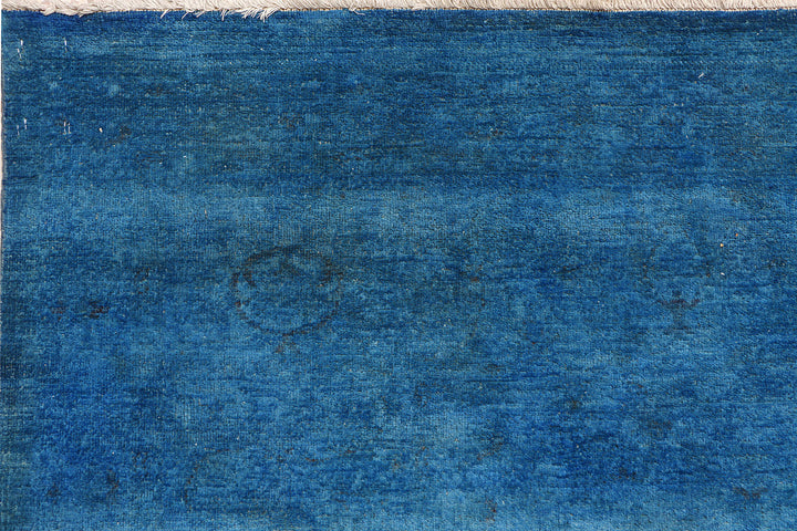 Steel Blue Overdyed 8'  9" x 10'  11" - No. QA35182