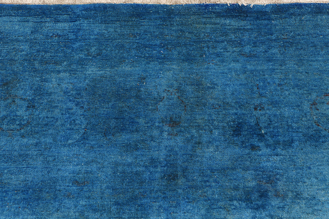Steel Blue Overdyed 8'  9" x 10'  11" - No. QA35182
