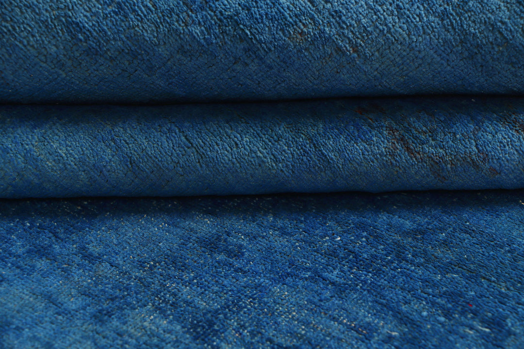 Steel Blue Overdyed 8' 9 x 10' 11 - No. 73443