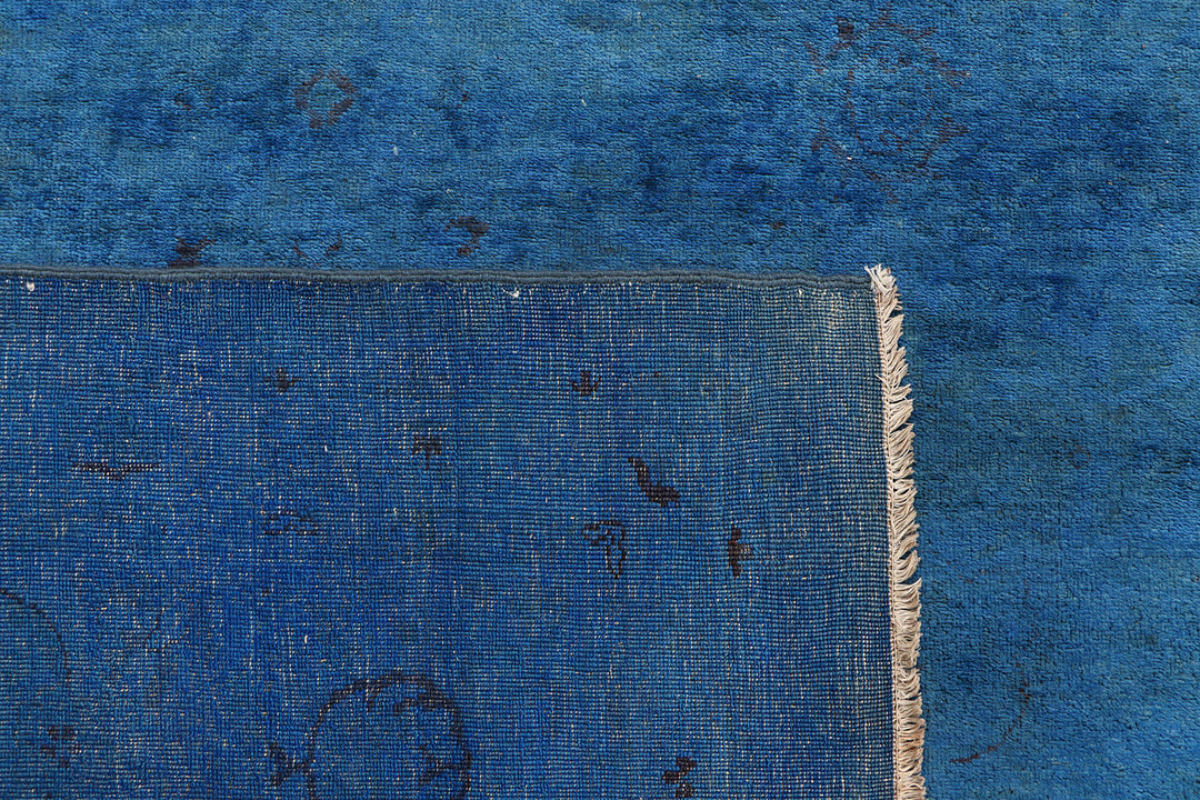 Steel Blue Overdyed 8' 9 x 10' 11 - No. 73443