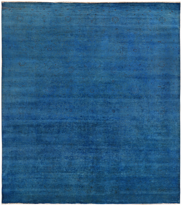 Steel Blue Overdyed 8'  9" x 10'  11" - No. QA35182