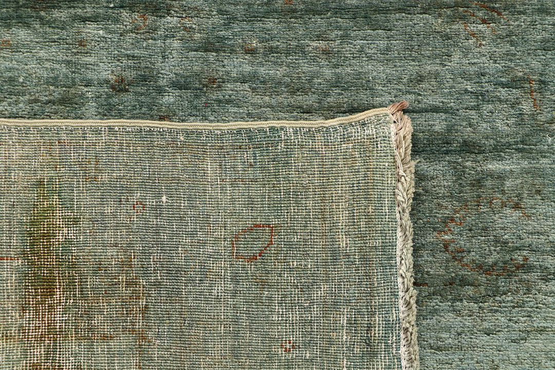 Dark Olive Green Overdyed 3' 8 x 5' 7 - No. 73444