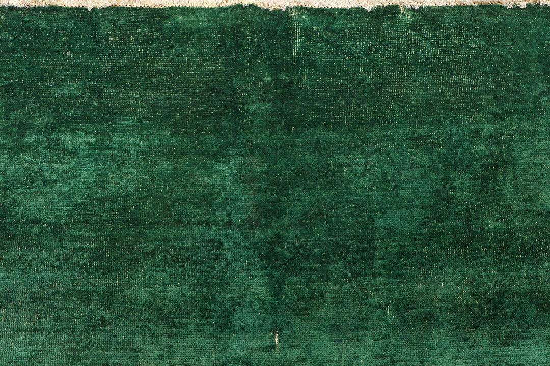 Sea Green Overdyed 9'  11" x 13'  2" - No. QA20119