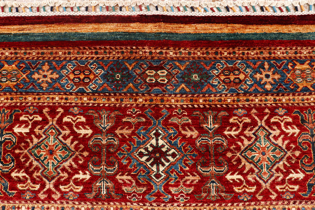 Multi Colored Kazak 7'  11" x 9'  9" - No. QA47612