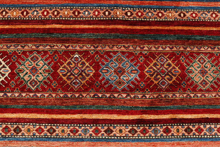 Multi Colored Kazak 7'  11" x 9'  9" - No. QA47612