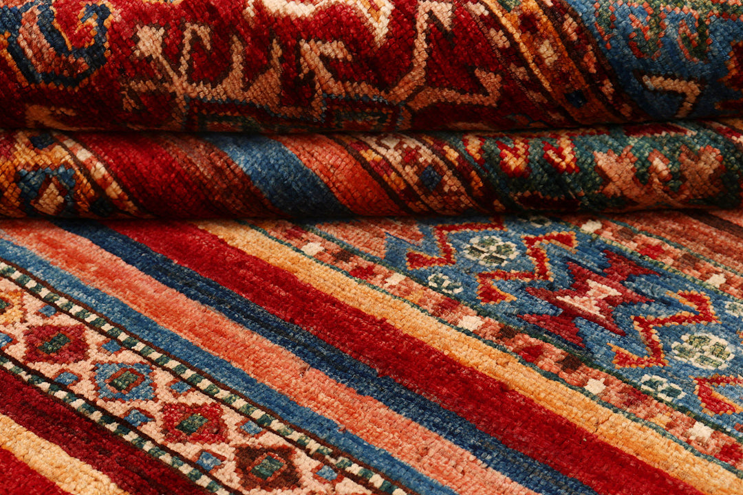 Multi Colored Kazak 7'  11" x 9'  9" - No. QA47612