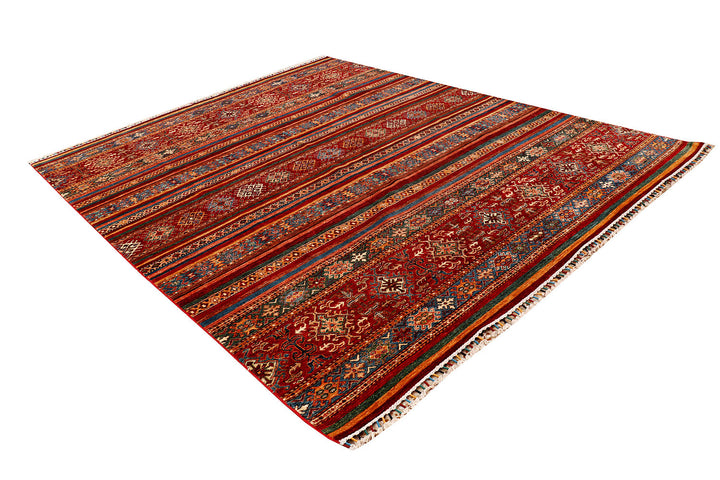 Multi Colored Kazak 7'  11" x 9'  9" - No. QA47612