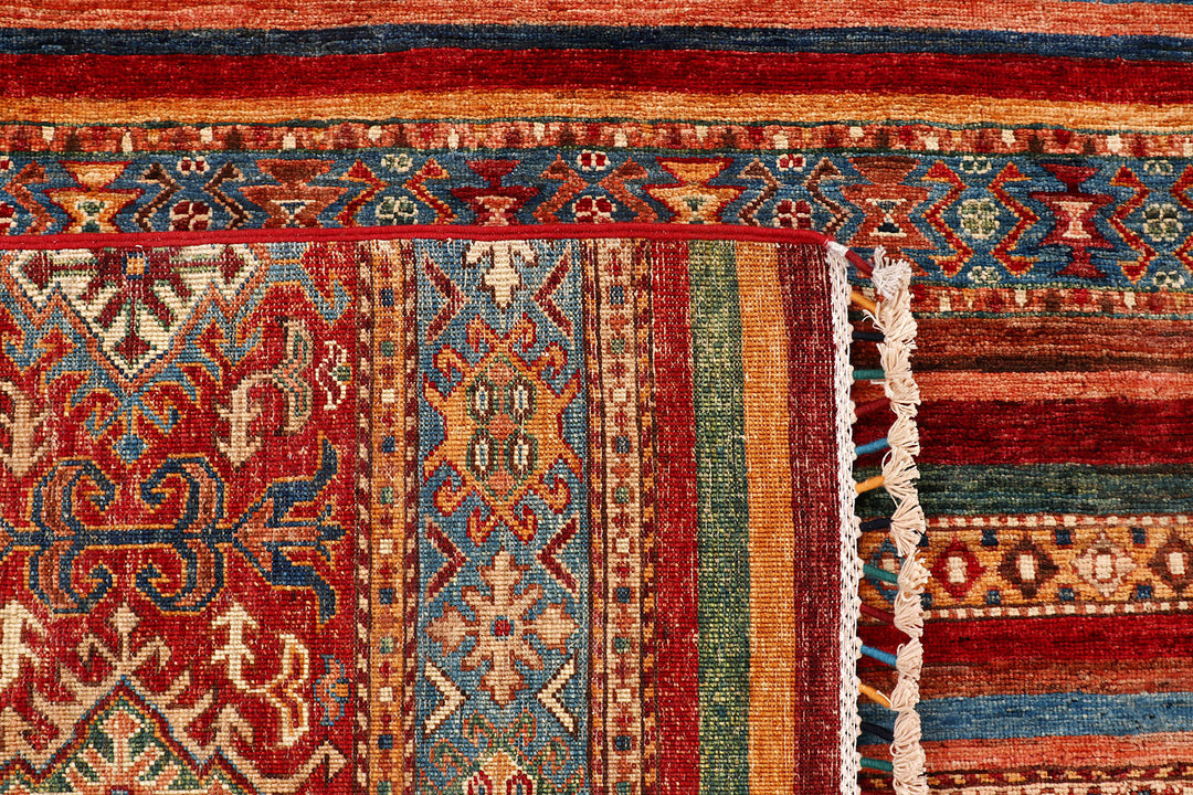 Multi Colored Kazak 7'  11" x 9'  9" - No. QA47612