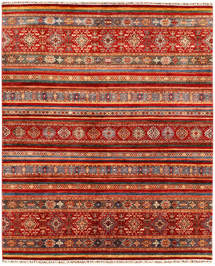 Multi Colored Kazak 7'  11" x 9'  9" - No. QA47612