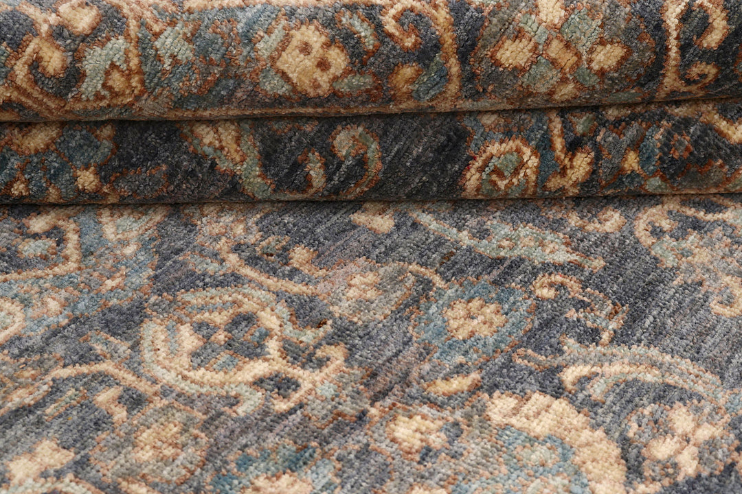 Grey Ikat 8' x 9' 11 - No. 73458