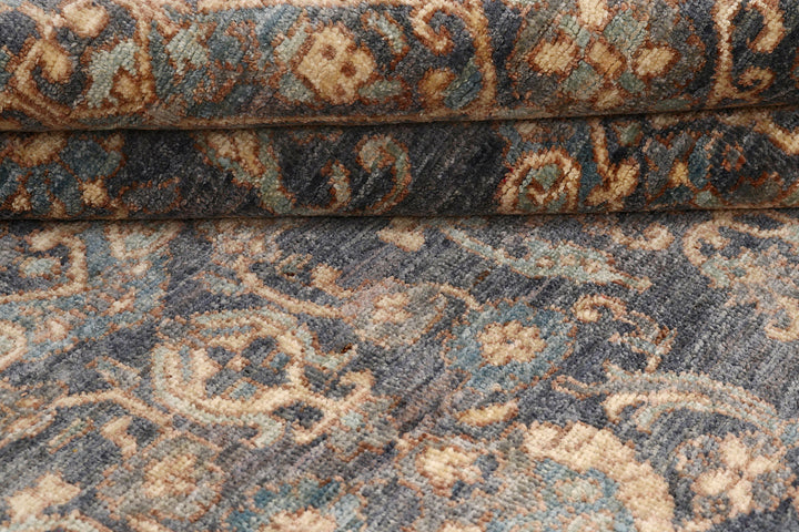 Grey Ikat 8'  x" 9'  11" - No. QA71233