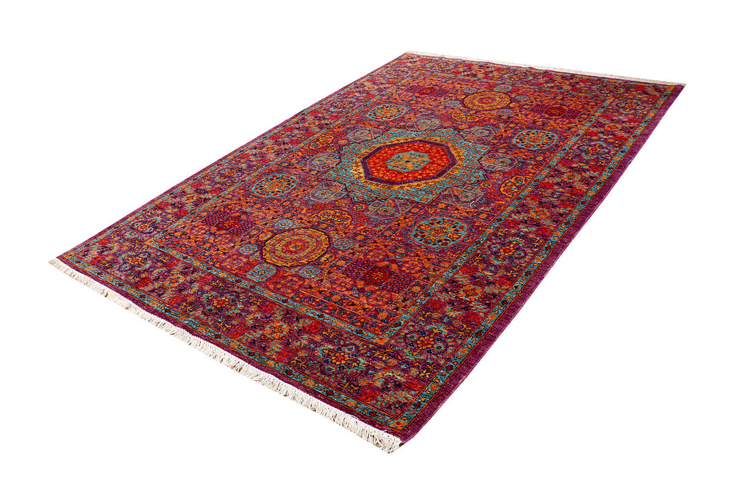 Multi Colored Mamluk 6'  1" x 8'  10" - No. QA97701
