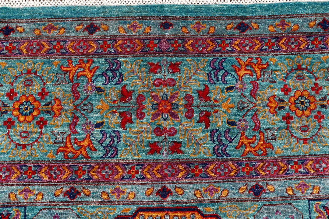 Multi Colored Mamluk 9'  x" 11'  7" - No. QA61331