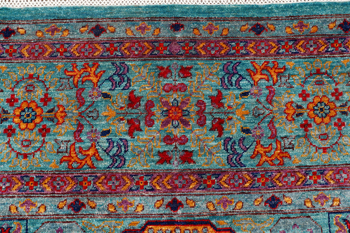 Multi Colored Mamluk 9'  x" 11'  7" - No. QA61331