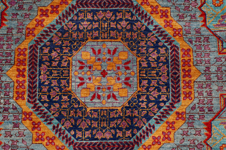 Multi Colored Mamluk 9'  x" 11'  7" - No. QA61331