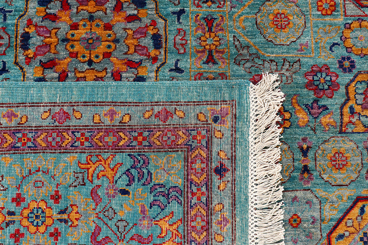 Multi Colored Mamluk 9'  x" 11'  7" - No. QA61331