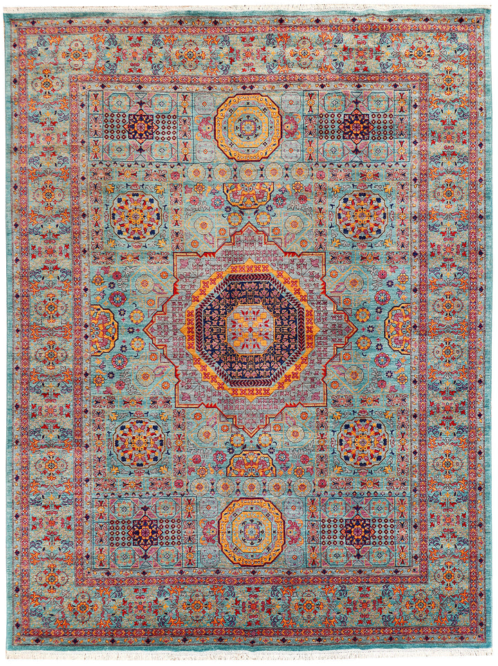 Multi Colored Mamluk 9'  x" 11'  7" - No. QA61331