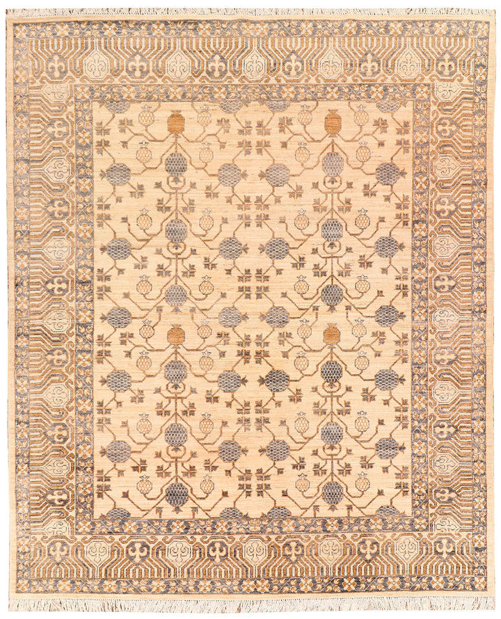 Blanched Almond Oushak 7'  11" x 9'  9" - No. QA80111