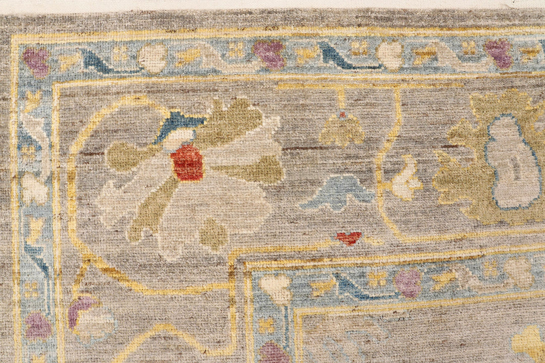 Peach Puff Oushak 8'  x" 9'  11" - No. QA27065