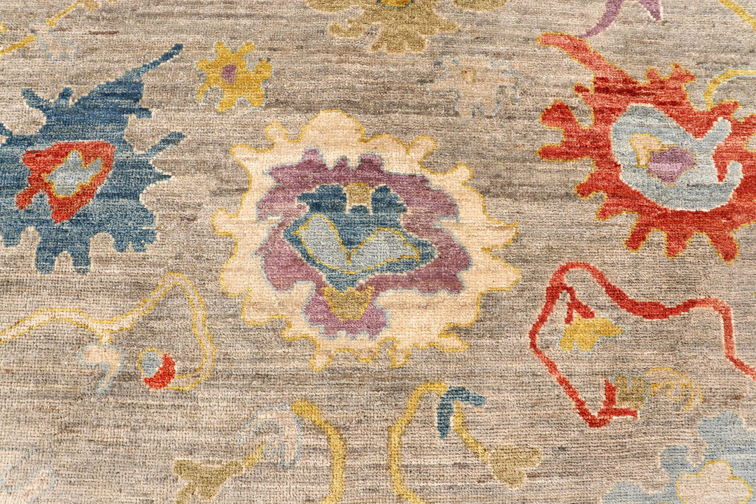 Peach Puff Oushak 8'  x" 9'  11" - No. QA27065