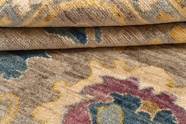 Peach Puff Oushak 8'  x" 9'  11" - No. QA27065