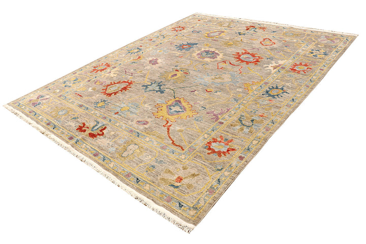 Peach Puff Oushak 8'  x" 9'  11" - No. QA27065