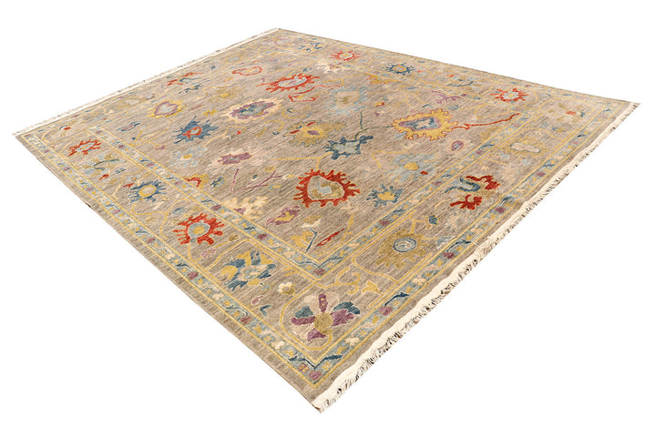 Peach Puff Oushak 8'  x" 9'  11" - No. QA27065