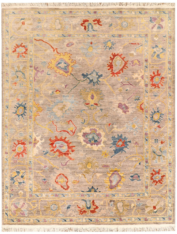 Peach Puff Oushak 8'  x" 9'  11" - No. QA27065