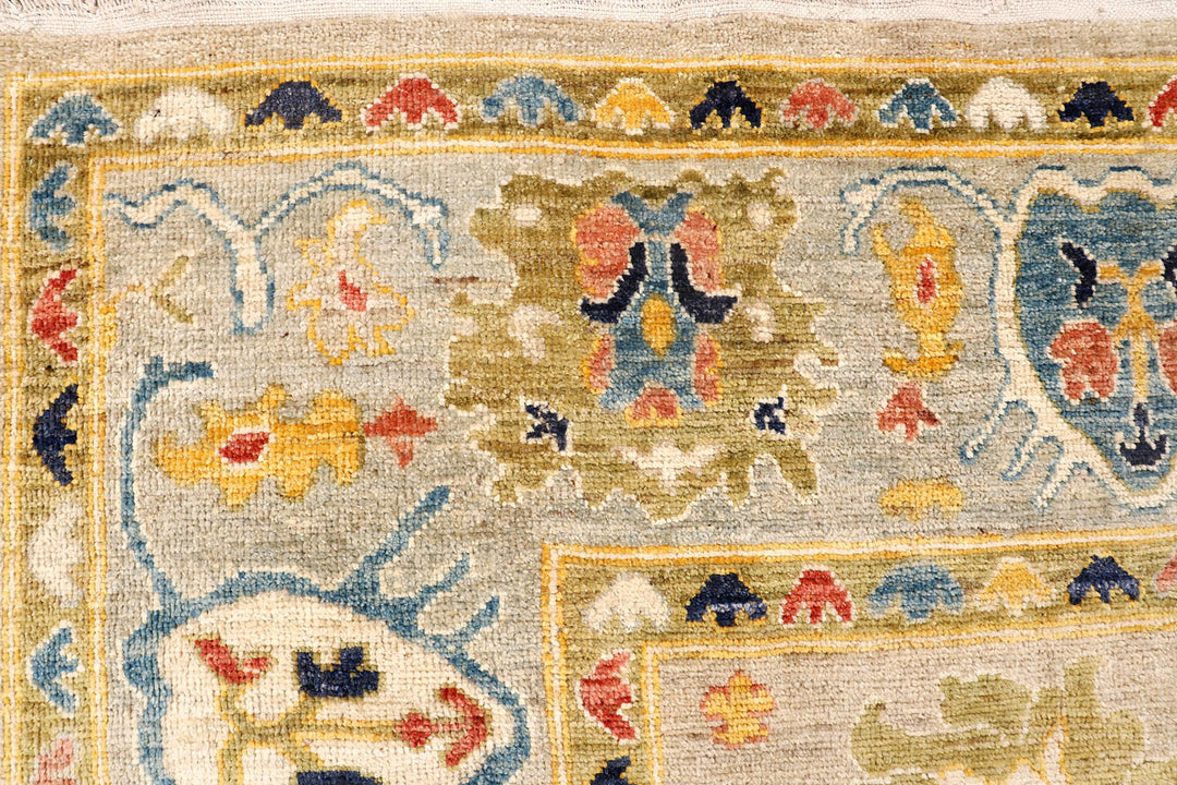 Blanched Almond Oushak 7'  10" x 10'  1" - No. QA20057