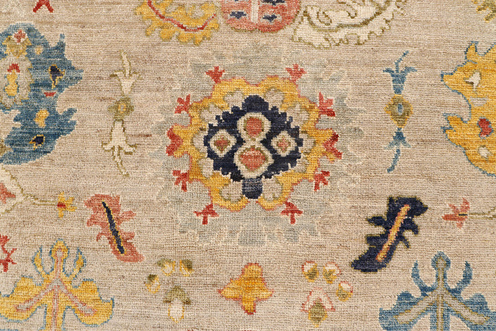 Blanched Almond Oushak 7'  10" x 10'  1" - No. QA20057