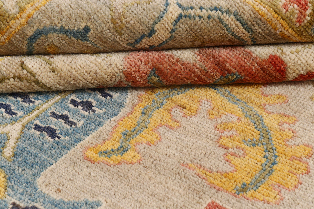 Blanched Almond Oushak 7'  10" x 10'  1" - No. QA20057