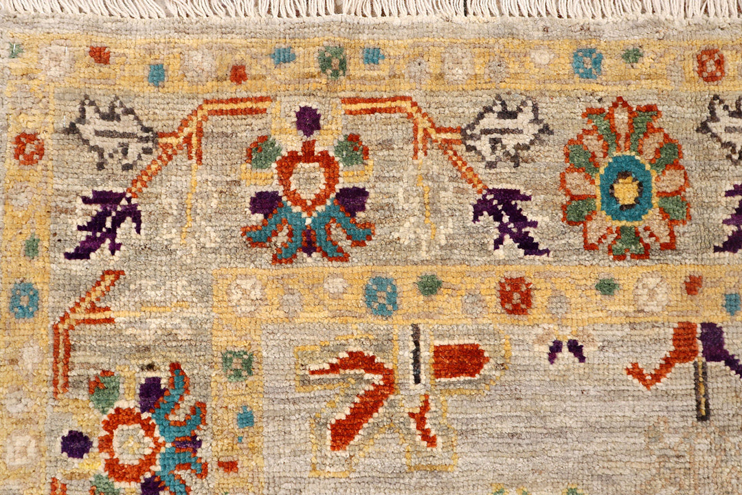 Tan Oushak 4'  1" x 5'  11" - No. QA60117