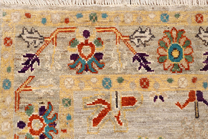 Tan Oushak 4'  1" x 5'  11" - No. QA60117