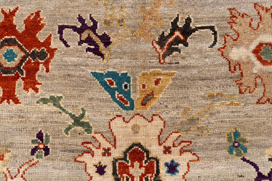 Tan Oushak 4'  1" x 5'  11" - No. QA60117