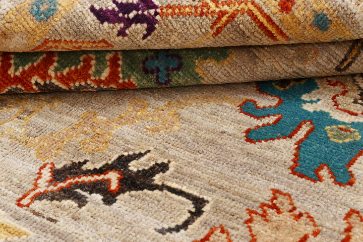 Tan Oushak 4'  1" x 5'  11" - No. QA60117