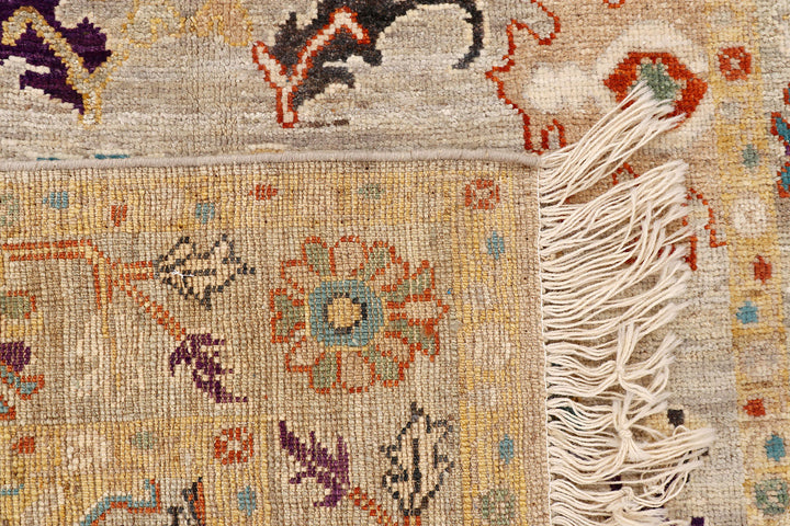 Tan Oushak 4'  1" x 5'  11" - No. QA60117