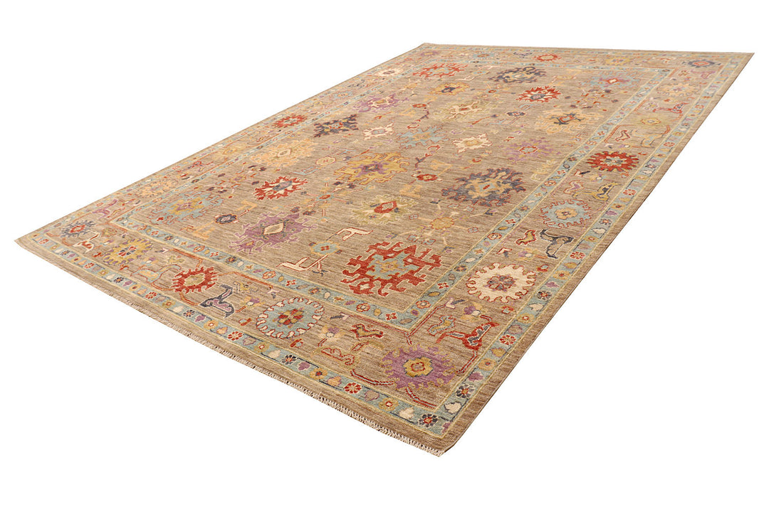 Tan Oushak 8'  10" x 12'  3" - No. QA99769