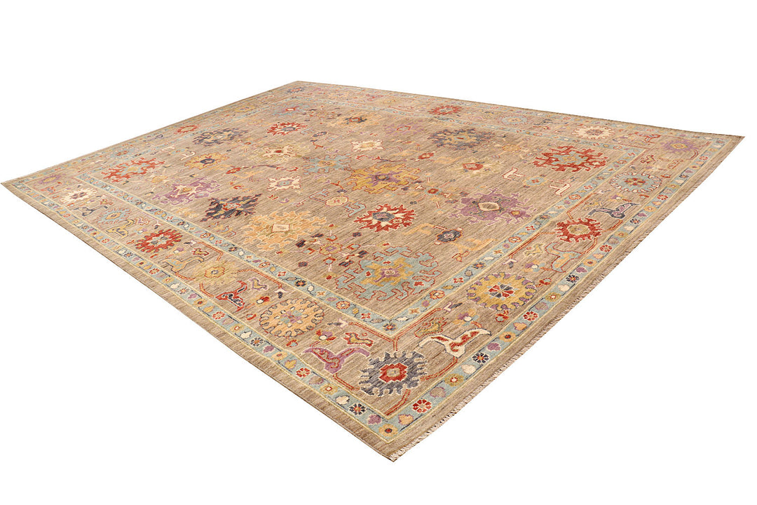 Tan Oushak 8'  10" x 12'  3" - No. QA99769