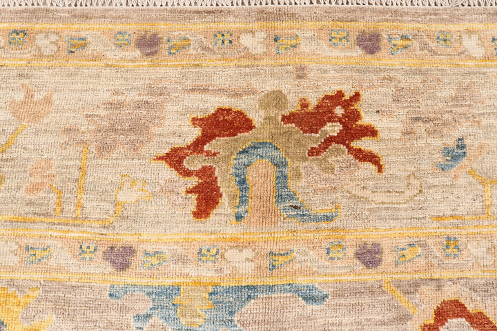 Bisque Oushak 9'  3" x 11'  10" - No. QA98776