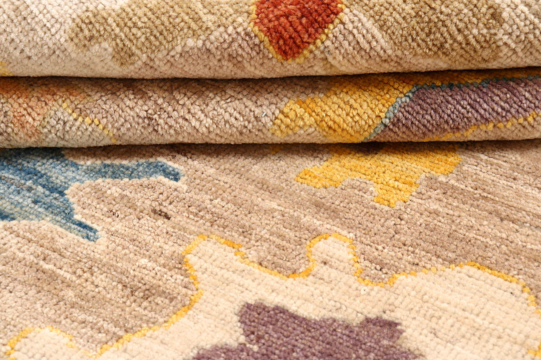 Bisque Oushak 9'  3" x 11'  10" - No. QA98776