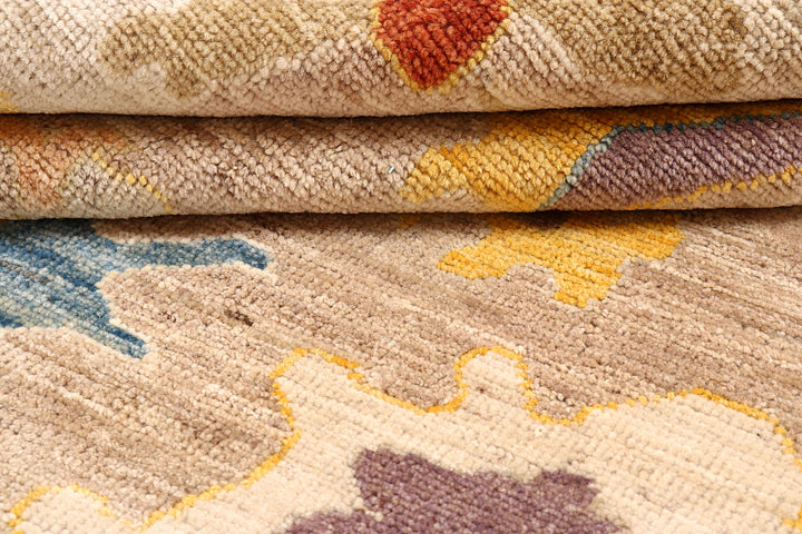 Bisque Oushak 9'  3" x 11'  10" - No. QA98776