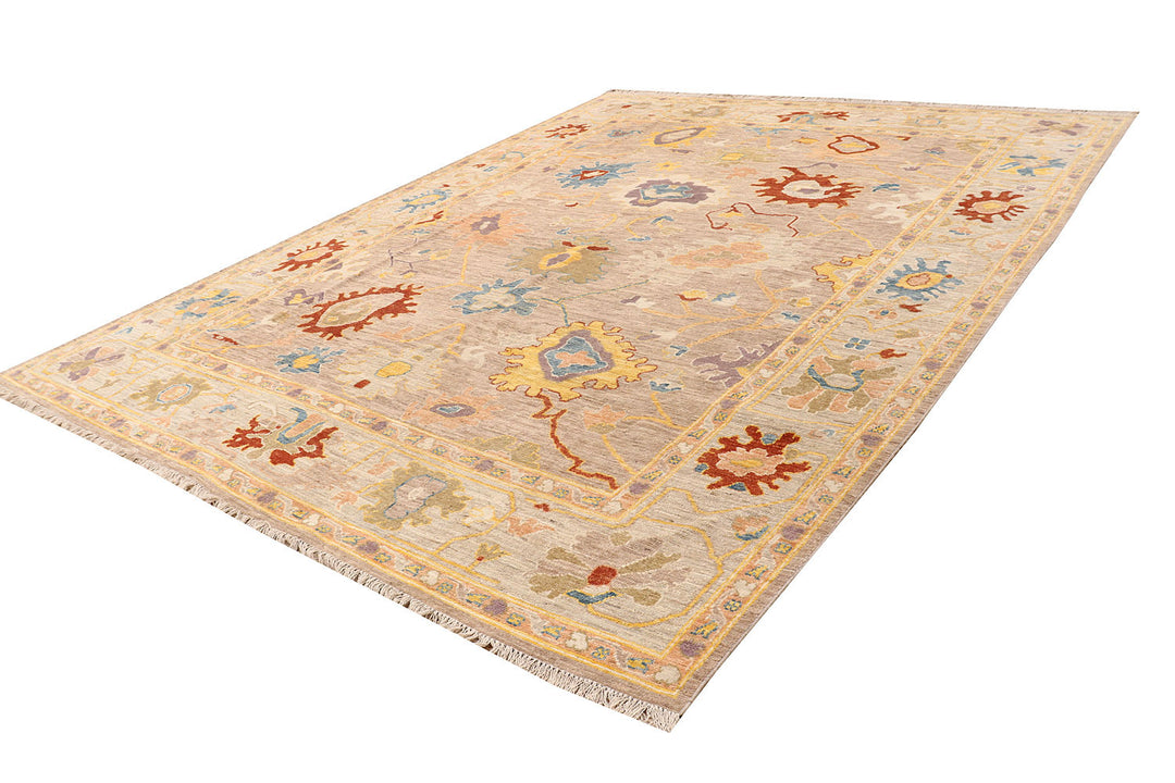 Bisque Oushak 9' 3 x 11' 10 - No. 73475