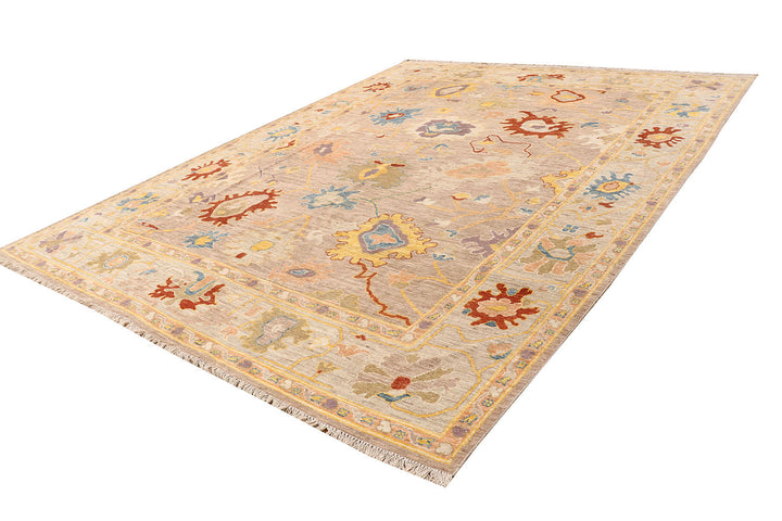 Bisque Oushak 9'  3" x 11'  10" - No. QA98776