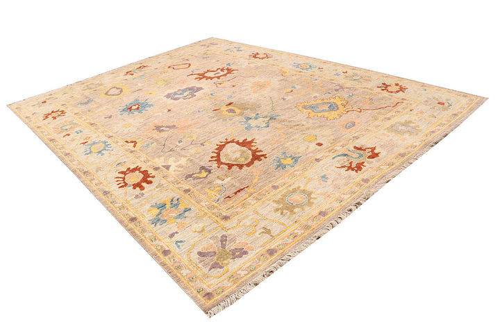 Bisque Oushak 9' 3 x 11' 10 - No. 73475